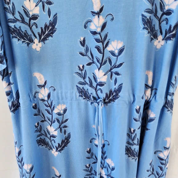 Spartina 449 Floral Blue Maxi Dress Size L - Picture 11 of 15